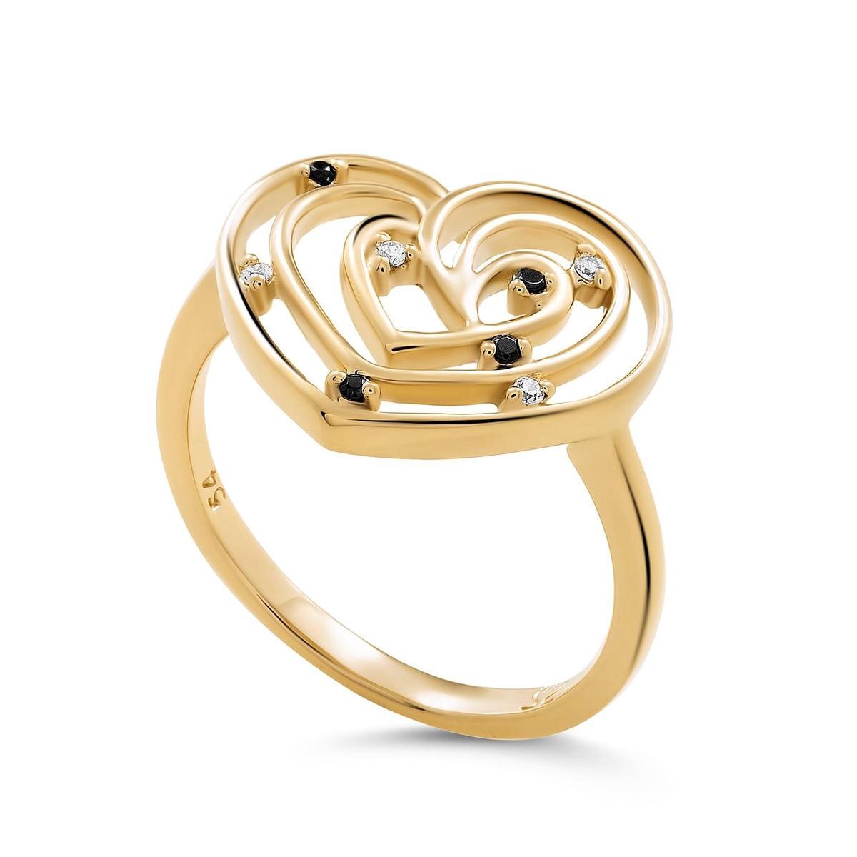 Orphelia ZR-7522/G/58 Dames Ring - maat 58 - Goud