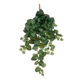 Mica Decorations Hedera klimop kunstplant - donkergroen - hangplant - L25 x B25 x H80 cm