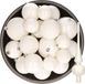 Kaemingk B.V. Kerstversiering boules de Noël en plastique blanc hiver 6-8-10 cm paquet de 27x pièces - Avec étoile en verre mat de 26 cm