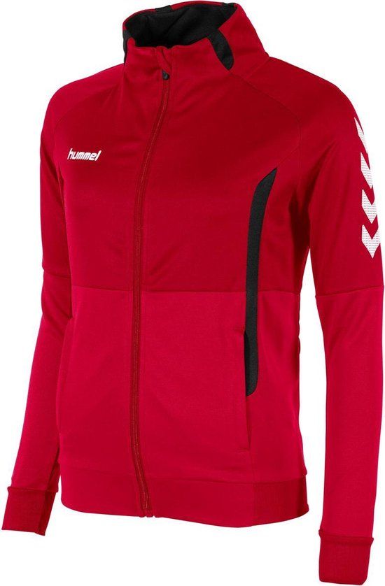 Hummel Authentic Jacket FZ Sportvest Dames - Rood - Maat XL