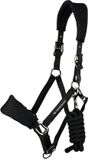 Premier Equine Nylon halster voor paard Necto 3D Pony zwart Polyester