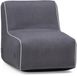 hjH LIVING Fauteuil / pouf Sitzolo Air incl. pompe à pied gris
