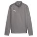 PUMA Maillot d'Entraînement teamGOAL Fermeture Éclair 1/4 - Gris/Blanc Enfant, pointure 176 cm