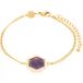 Sloya Hexalia Bracelet en pierres Améthyste femme