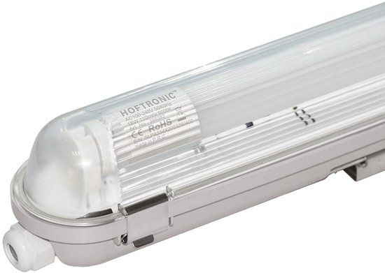 HOFTRONIC LED TL armatuur met lamp - 120cm - 18 Watt - 6000K - IP65