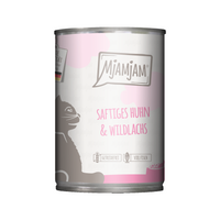 MjaMjaM Natvoer - Blik Adult Cat - Kip en wilde zalm - 6 x 400 g
