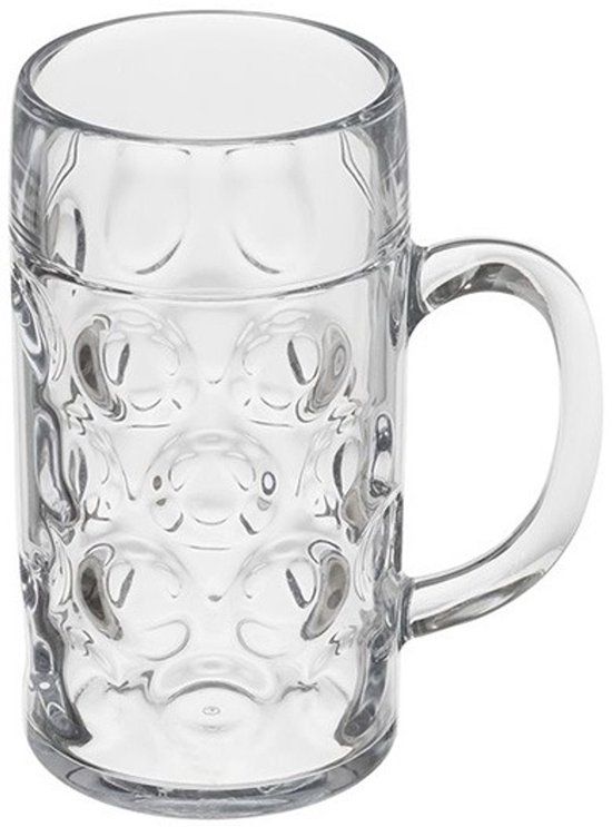Merkloos Onbreekbaar Durable Bierpul Glas 0.4L 500ml Transparant