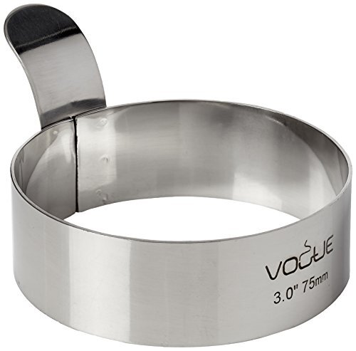 Vogue K893 eierring, roestvrij staal, 8 cm, diameter 3"