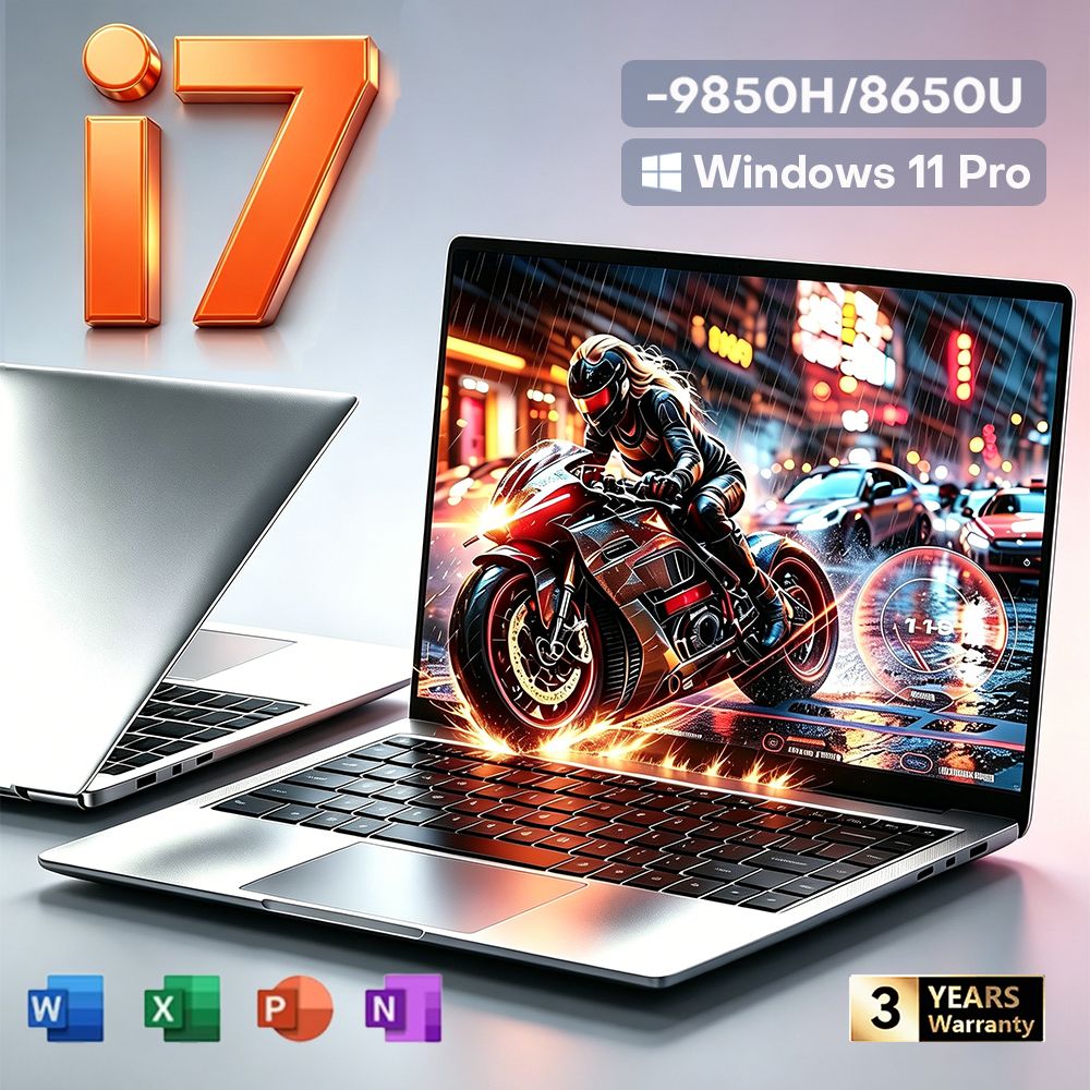 NONE 2026 Ultra Slim / Notebook / 14,1 inch Intel Core i7 9850H 8650U Laptopcomputer 12GB DDR4 Windows 11 Pro 1TB 2TB SSD Zakelijke pc-laptops