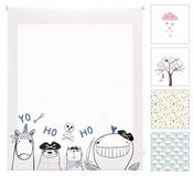 Rideau enfant Zoopirate, semi-transparent, 150x180 cm