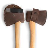 Hide & Drink, Duurzame Lederen Bijl Hoofd Schede Holster voor 1.5 inch Riemen, Bijl Case, Blade Cover, Houthakker Buiten Werk Essentials, Handgemaakte Inclusief 101 Jaar Garantie