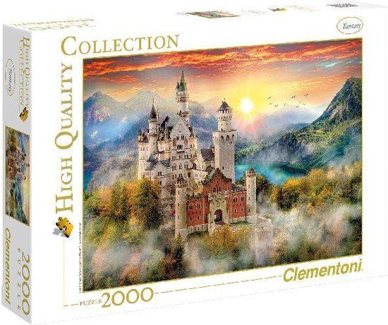 Clementoni - Puzzle 2000 Pieces High Quality Collection Neuschwastein - Jigsaw Puzzle for Adults and Children, 14-99 years old, 32559