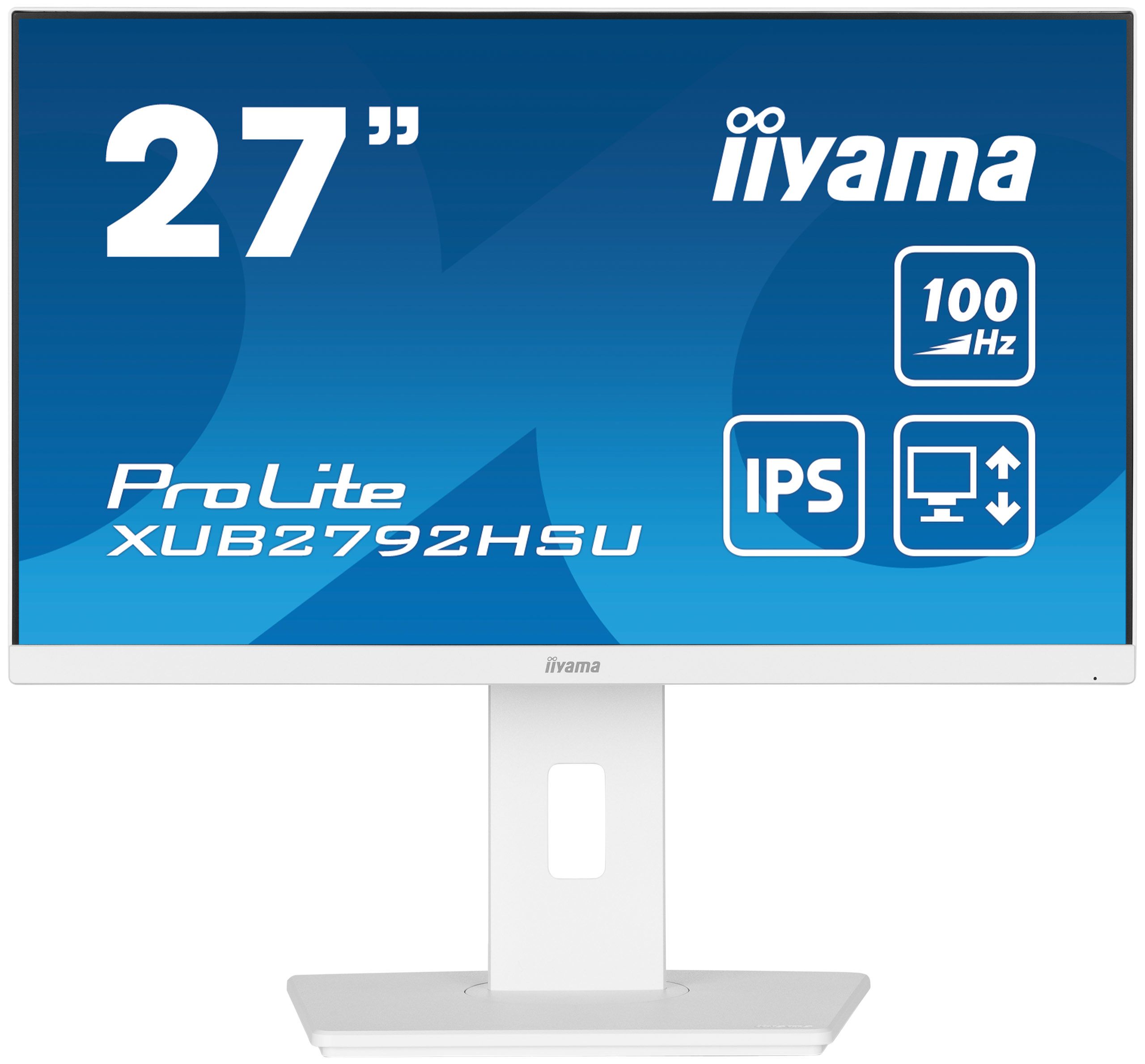 iiyama ProLite XUB2792HSU-W6 27" Full HD IPS Monitor - 100Hz, USB Hub, Adjustable