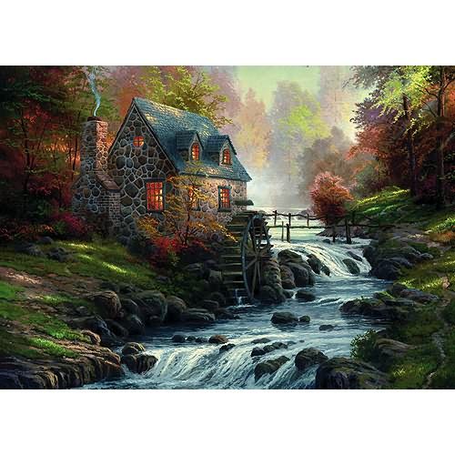 Schmidt Puzzel - Kinkade Near The Old Mill - 1000 stukjes