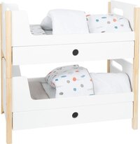 Small Foot Little Button Doll's Loft Bed - Wooden Toy for Baby Dolls