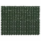 vidaXL Balkonscherm met bladeren Donkergroen 200 x 150 cm