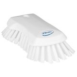 Vikan Brosse à récurer papillon design pour une prise en main ergonomique - blanc