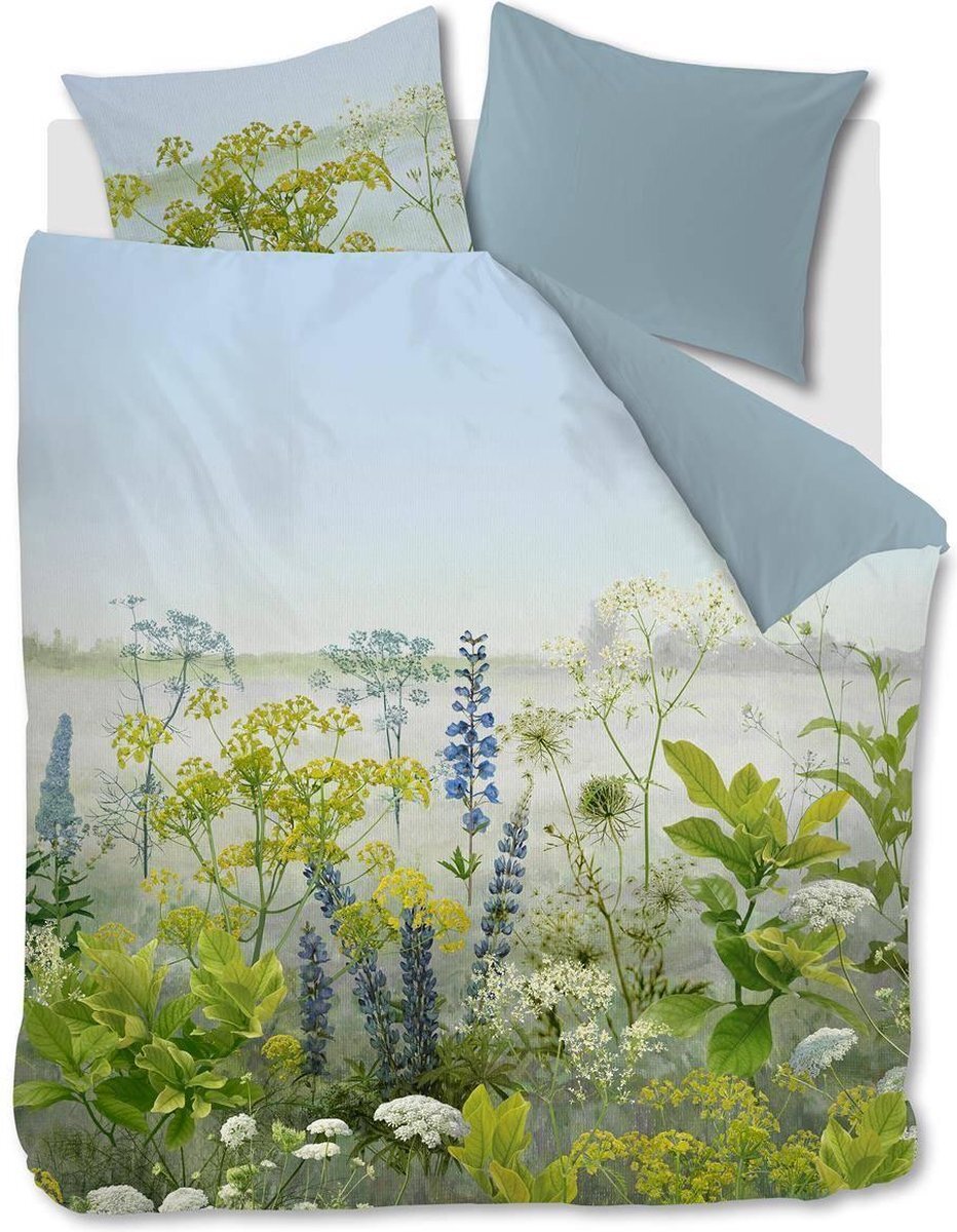 Beddinghouse Wildflowers - Dekbedovertrek - Lits-jumeaux - 240 x 200/220 cm - Blauw Groen