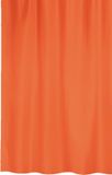MSV Douchegordijn - oranje - gerecycled polyester - 180 x 200 cm - wasbaar