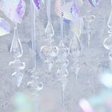 Decoris Kaemingk Ornament glas d6.1h25c trnsp/irs a3 kerst Decoris