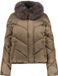 Geisha Gewatteerde Jas Met Faux Fur Kraag En Rits 68512 21 Brown Dames Maat - XL