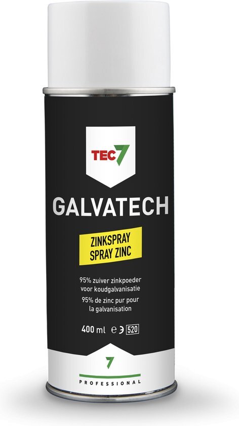 Galvatech - Zinkspray - Tec7 - 0,4 L - A&#235;rosol
