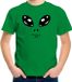 Bellatio Decorations Shoppartners Bv Aliens buitenaards wezen gezicht - verkleed t-shirt - groen - kinderen - 158/164