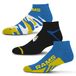 For Bare Feet NFL Los Angeles Rams Camo Boom Crew-sokken, 3 stuks, grote kleuren