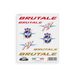 4R Quattroerre.it Stickers voor MV Agusta Brutale - set van 8 stickers, voorgesneden, water- en uv-bestendig, gemaakt in Italië, officieel gelicentieerd product, vel 160 x 135 mm