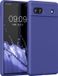 kwmobile telefoonhoesje geschikt voor Google Pixel 6a - Hoesje met siliconen coating - Smartphone case in blauwpaars