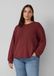 s.Oliver Sweatshirt décontracté avec ourlet roulé bordeaux femme