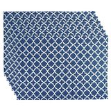 DII Rooster Tafelblad Collectie, Placemat Set, 13x19, Nautisch Blauw, 6-delig