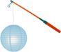 Merkloos / Sans marque Sint Maarten Lampionstokje 40 cm - met lampion - licht blauw - D25 cm