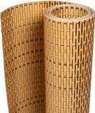 vidaXL Balkonscherm 300x90 cm poly rattan lichtbruin
