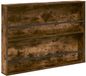 vidaXL Tijdschriftenrek Gerookt eiken 100 x 12 x 70 cm Bewerkt hout