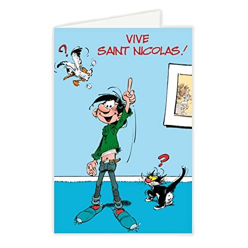 Gaston Lagaffe GLCT0051 St Saint Nicolas 6 december, jongens, met geïllustreerde envelop