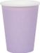 Santex feest/verjaardag bekertjes - 10x stuks - karton - lila - 270 ml