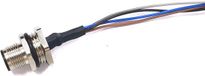 Exiro M12 Panel Mount 8P Male Flying Leads 1m