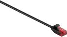 Goobay U/UTP CAT6 Gigabit slimline netwerkkabel / zwart - 0,25 meter