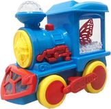 Merkloos chook chook Train - speelgoed zelf rijdende trein met geluid en verlichting (met batterijen)
