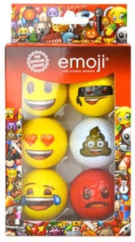 Emoji The Iconic Brand Emoji Golfballen mix 6 stuks