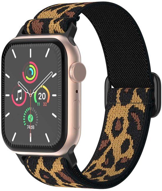 imoshion Elastisch nylon bandje voor de Apple Watch | 38/40/41/42 mm - Leopard