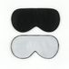 townssilk 2 x 100% zijden slaapmasker met verstelbare band, comfortabel en superzacht oogmasker, 1 x zwart en 1 x zilver