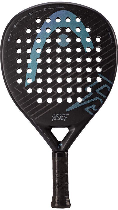 Head Bolt 2025 Padelracket - instap padelracket - 340/360 gram - unisex - Zwart/PR