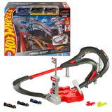 Hot Wheels Racing Formula 1 Sprint Race Circuit baanset met 3 metalen speelgoedauto's op schaal 1:64