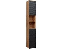Vicco Irma Badkamermeubel – 30 x 192 cm Antraciet met honingraatstructuur