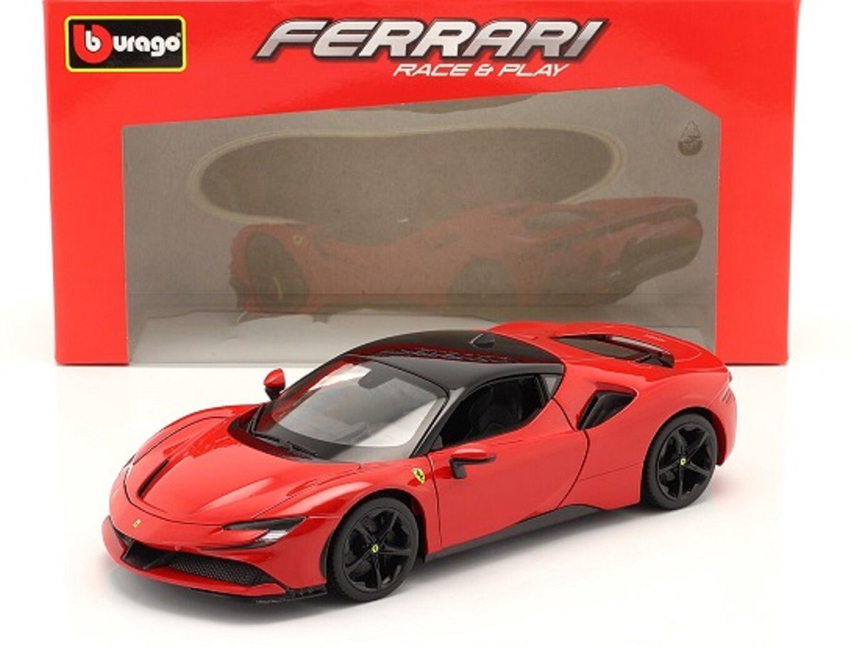 Bburago Ferrari SF90 Stradale 2019 Rood 1-18 Burago