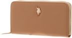 U.S. POLO ASSN. Jones Zip Around Wallet Camel Lichtbruin