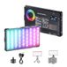 NEEWER Basics RGB videolamp, 8 W, 2700 K – 7500 K, draagbaar, volle RGB-kleuren, 18 scènes, CRI 97, 4000 mAh, oplaadbaar, metaal, klein led-camerapaneel videolicht voor DSLR-statief, streaming video