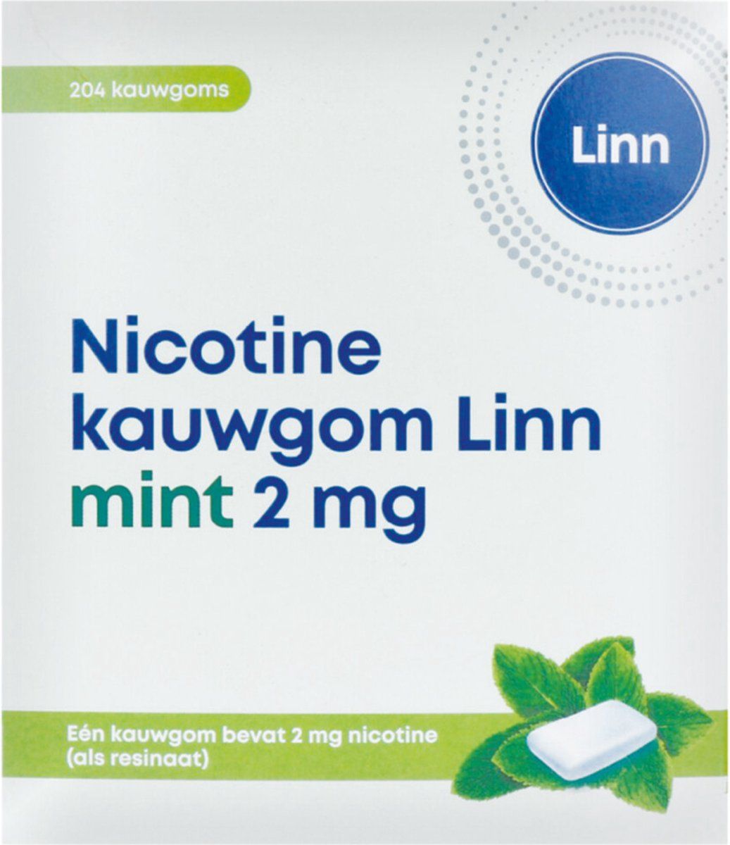 Linn Nicotine Kauwgom Mint 2 mg 204 st